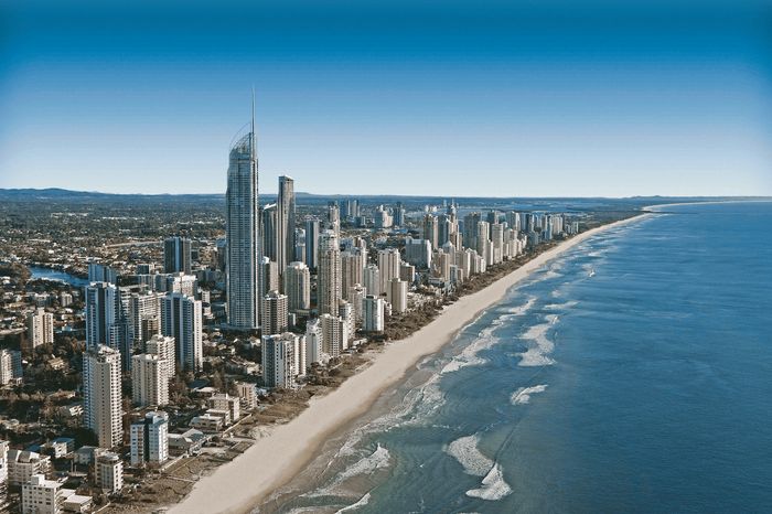 Family holiday in Australia by the beach.