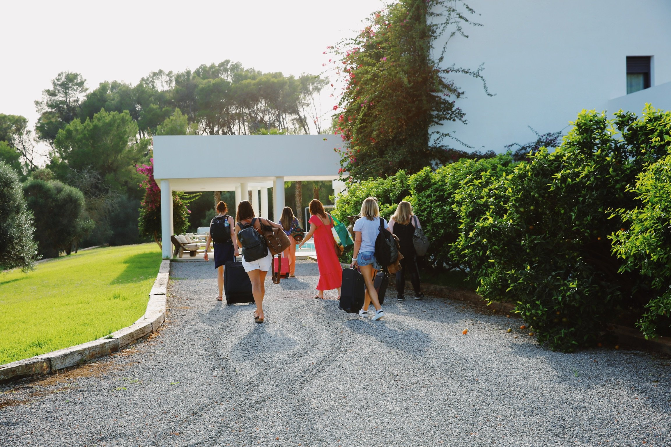 Participants arriving at The Ibiza Reconnection Retreat