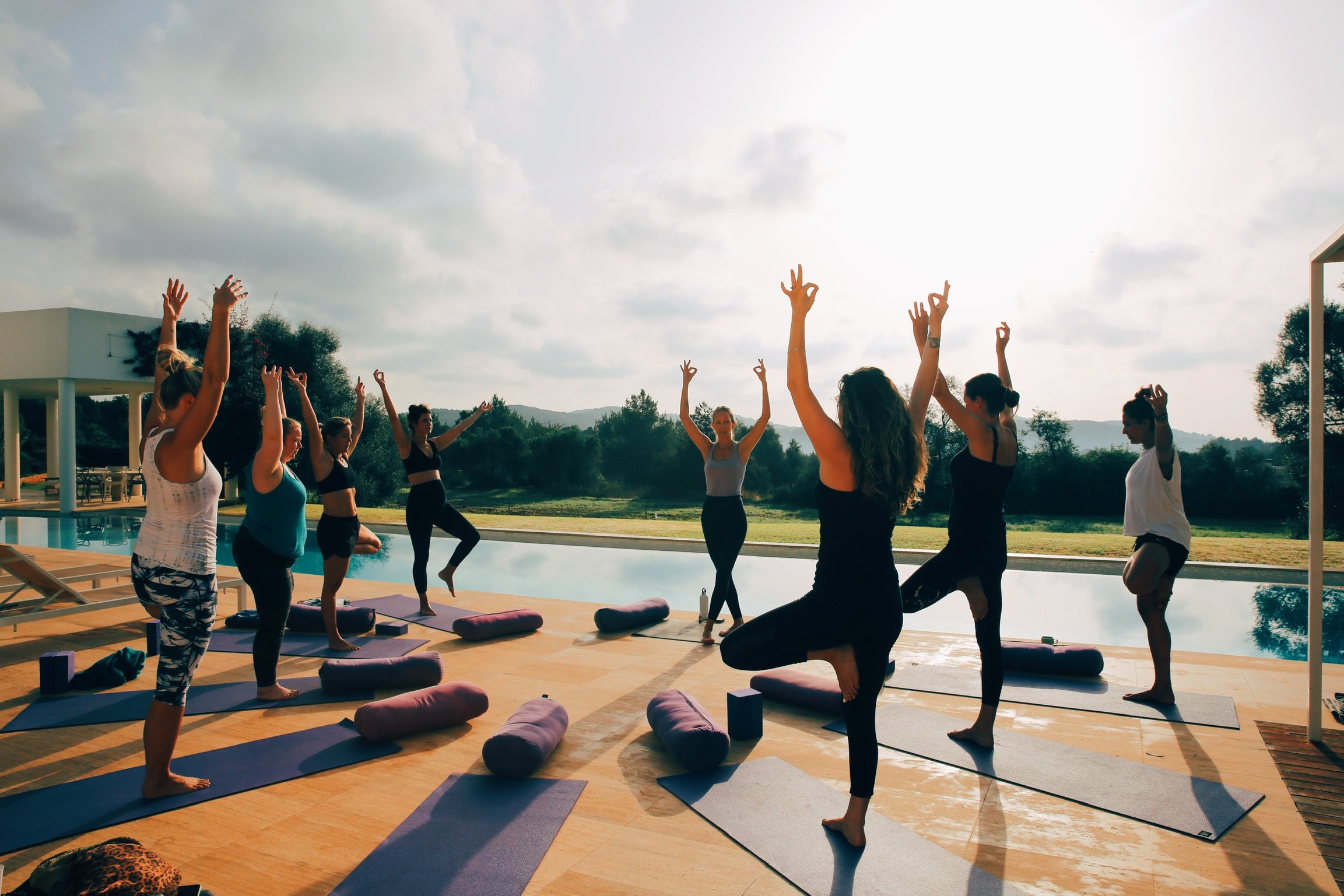 Outdoor yoga at The Ibiza Reconnection Retreat