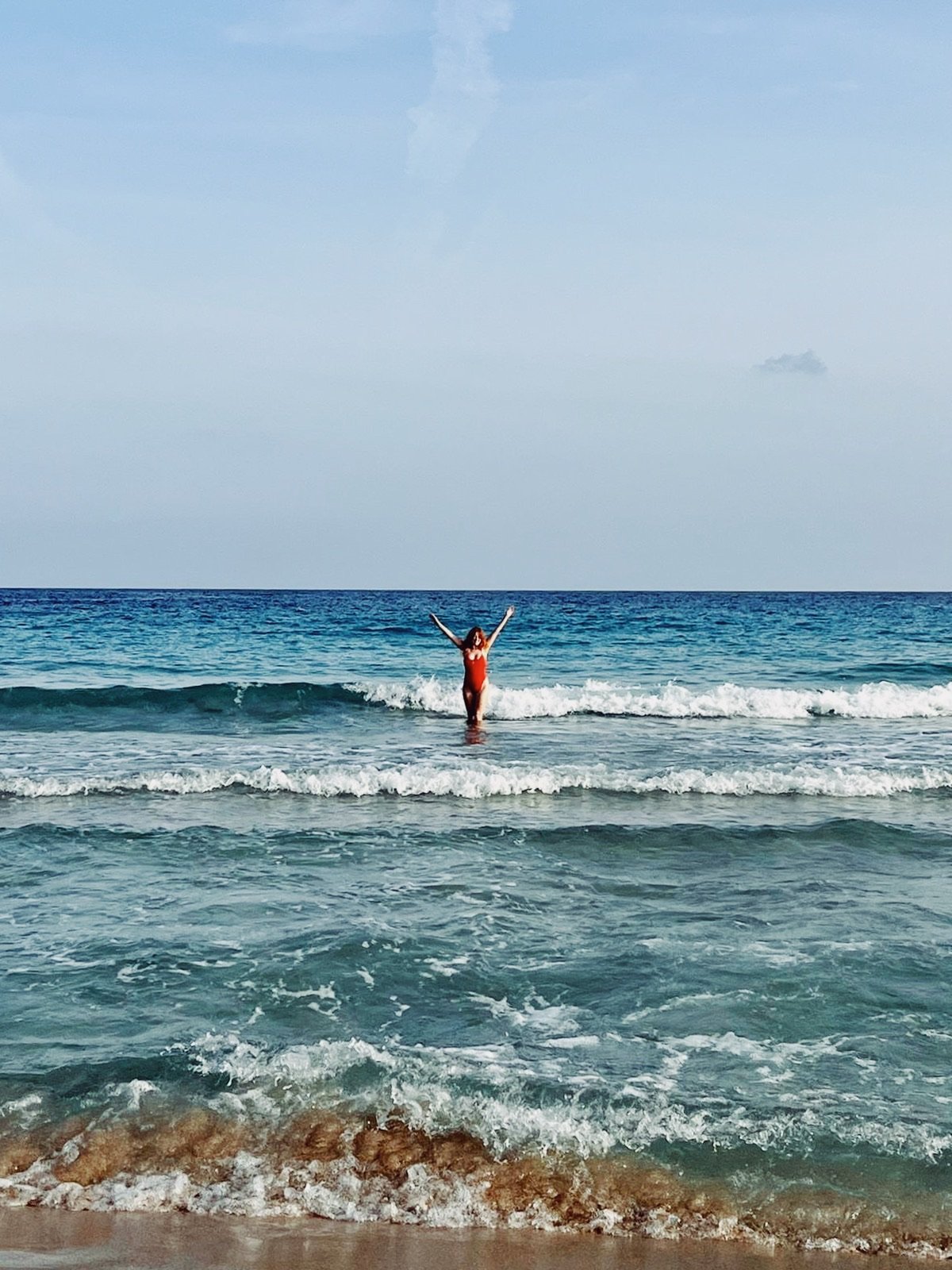 Sea dip on a free afternoon at The Reconnection Retreat