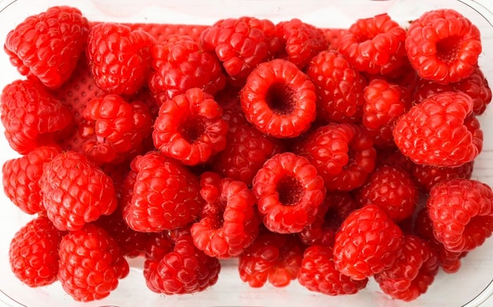 raspberries.