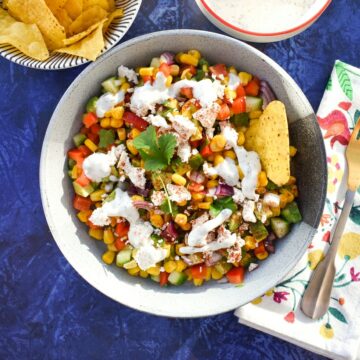 VeganTex Mex Corn Chopped Salad