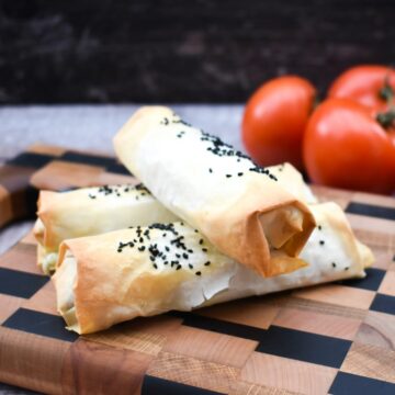 Vegan Spinach Halloumi Borek