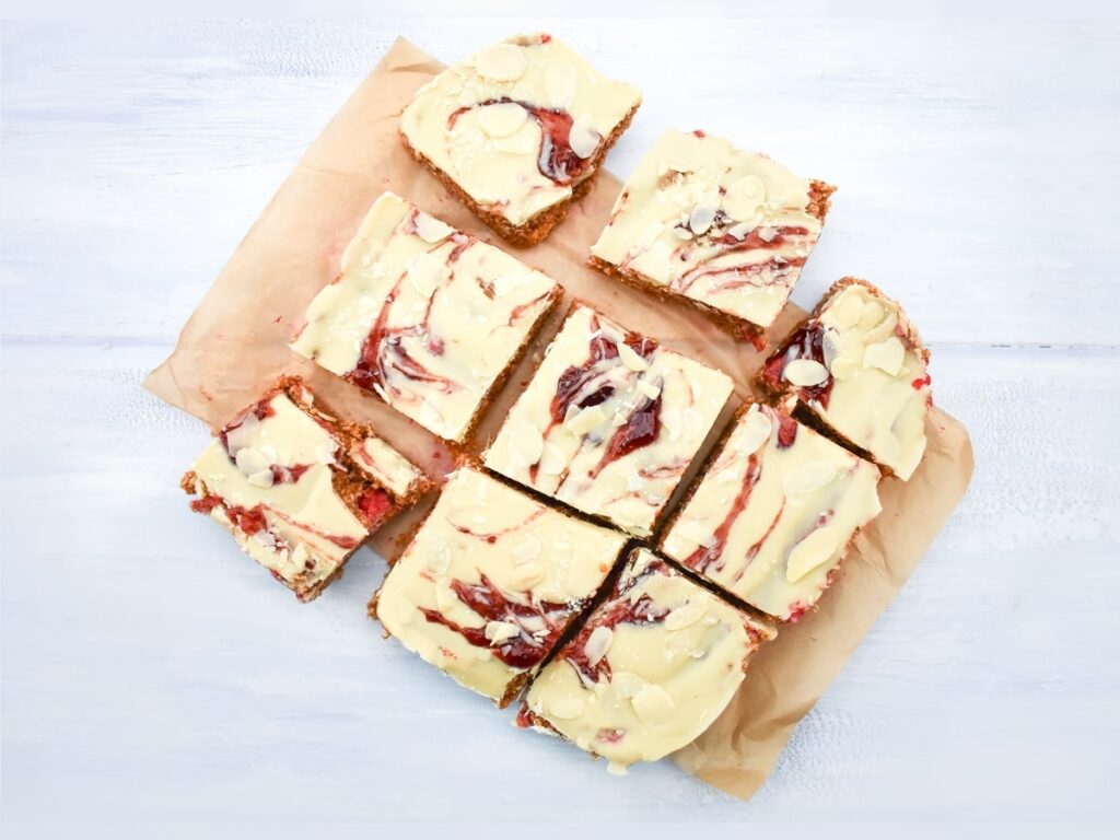 Dairy-Free Raspberry Almond Bars.