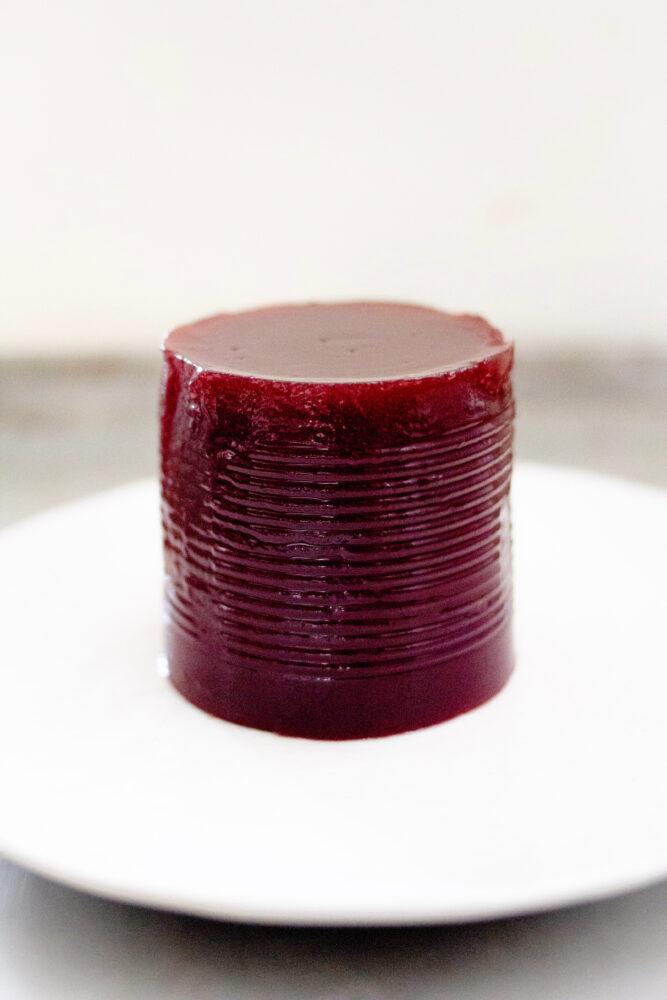 Jar cranberry sauce jelly